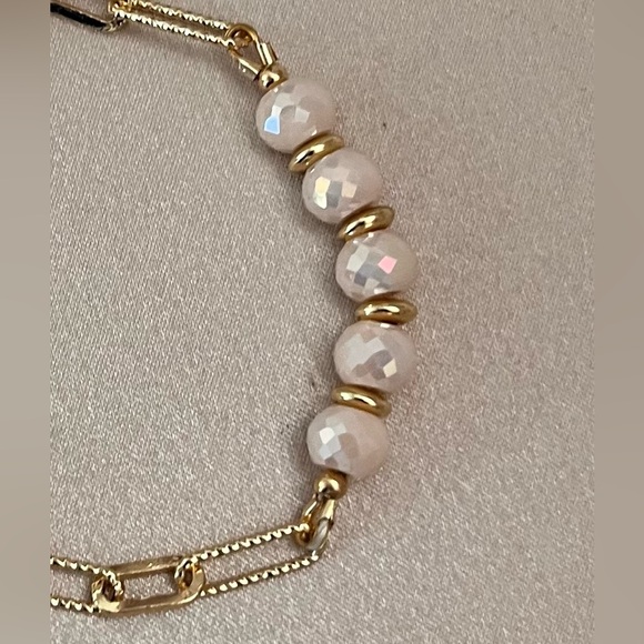 Gold-Filled Mystic Sapphire Gemstone Bracelet - Picture 3 of 5